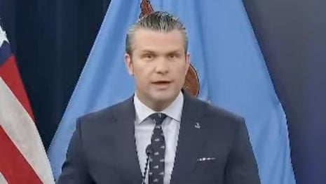 Pete Hegseth and Dan Caine hold a briefing on Iran at the Pentagon - watch live