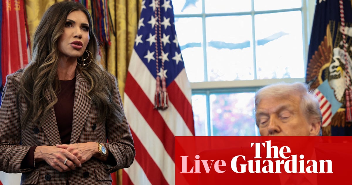 Democrats say ‘good riddance’ to Kristi Noem after Trump fires her; DHS replacement pick calls nomination ‘pretty humbling’ – live | US news