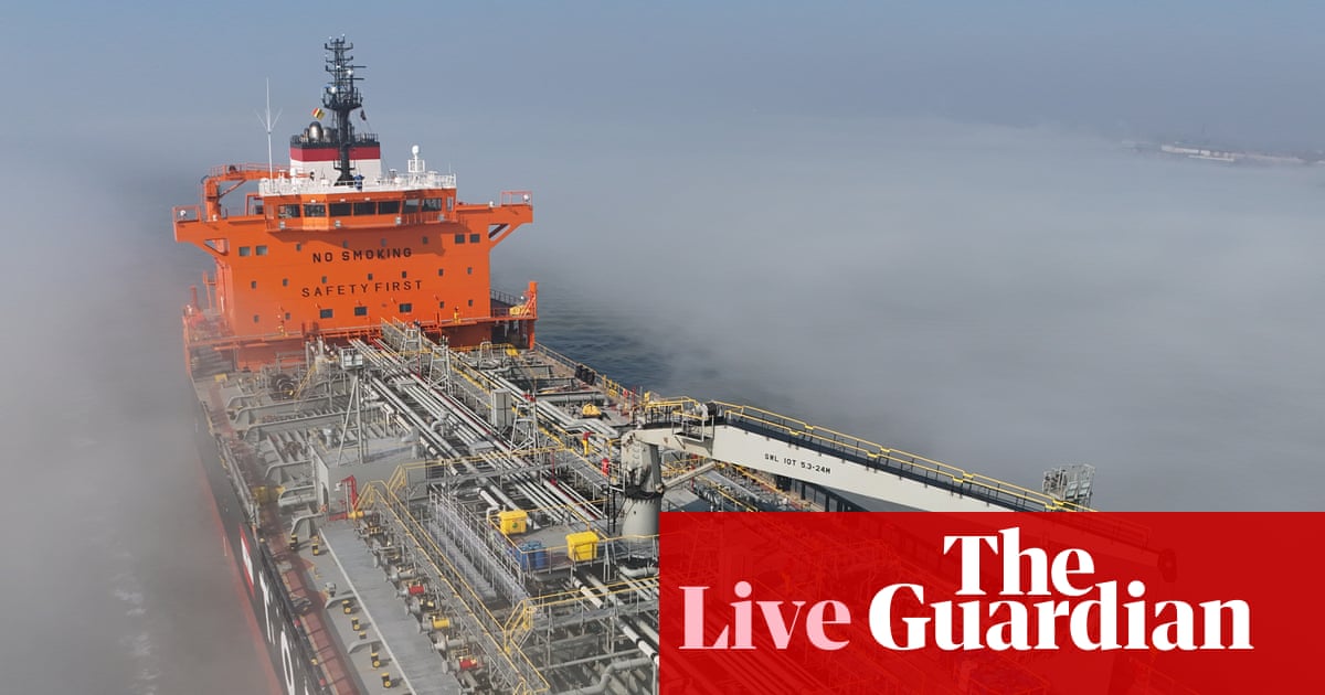 Oil price heading for biggest weekly gain in four years, as strait of Hormuz traffic grinds to a halt – business live | Business