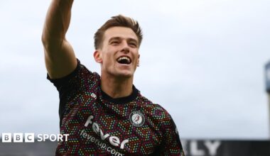 Radek Vitek, on loan at Bristol City from Manchester United