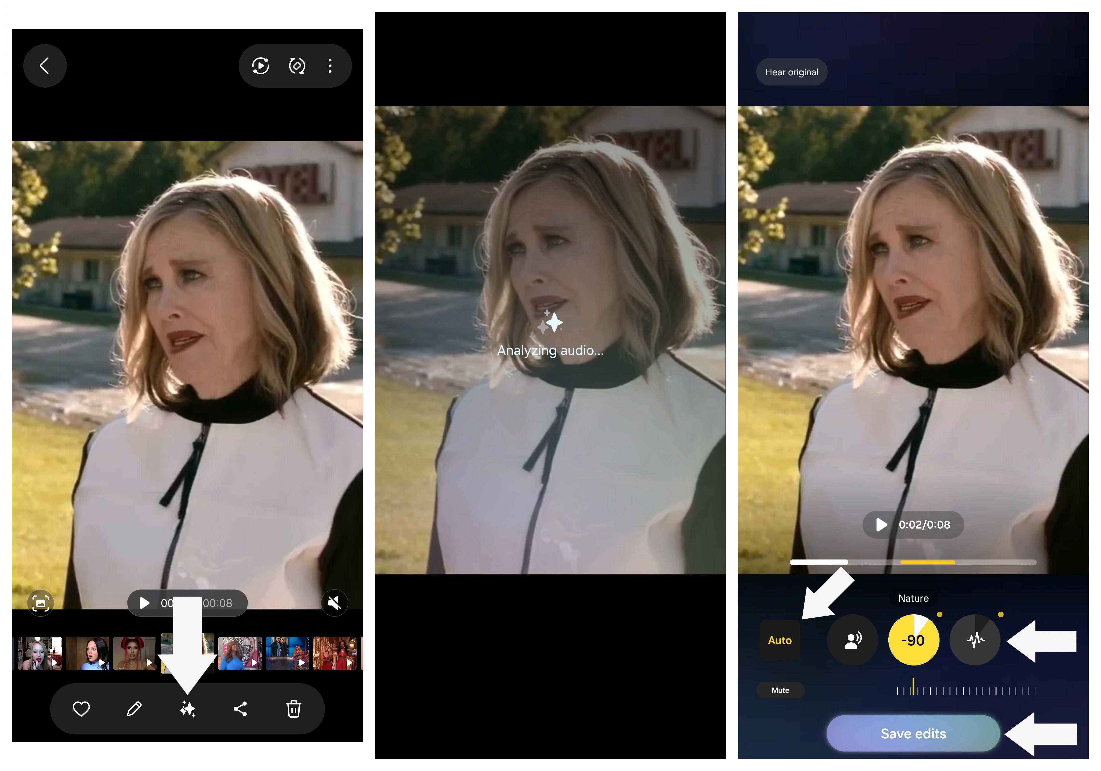 Using the Audio Eraser in the Galaxy S26 Plus Gallery app