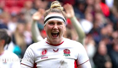 Meg Jones celebrates