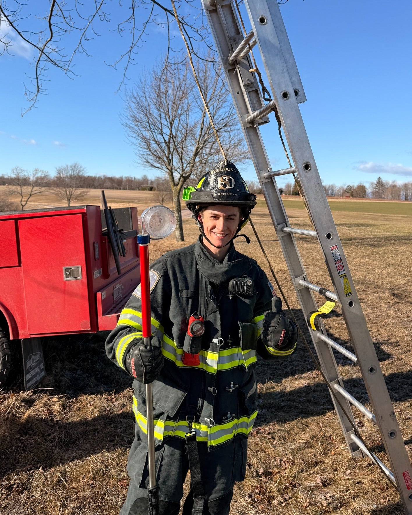 The fire department used a snare tool to remove the jar