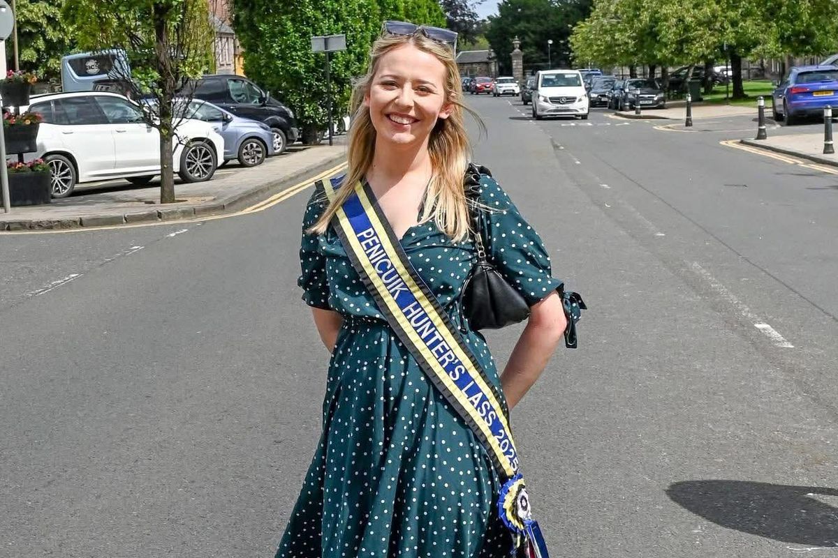 Ellie as Penicuik Hunter Lass 2025 is now hoping to help others. 
