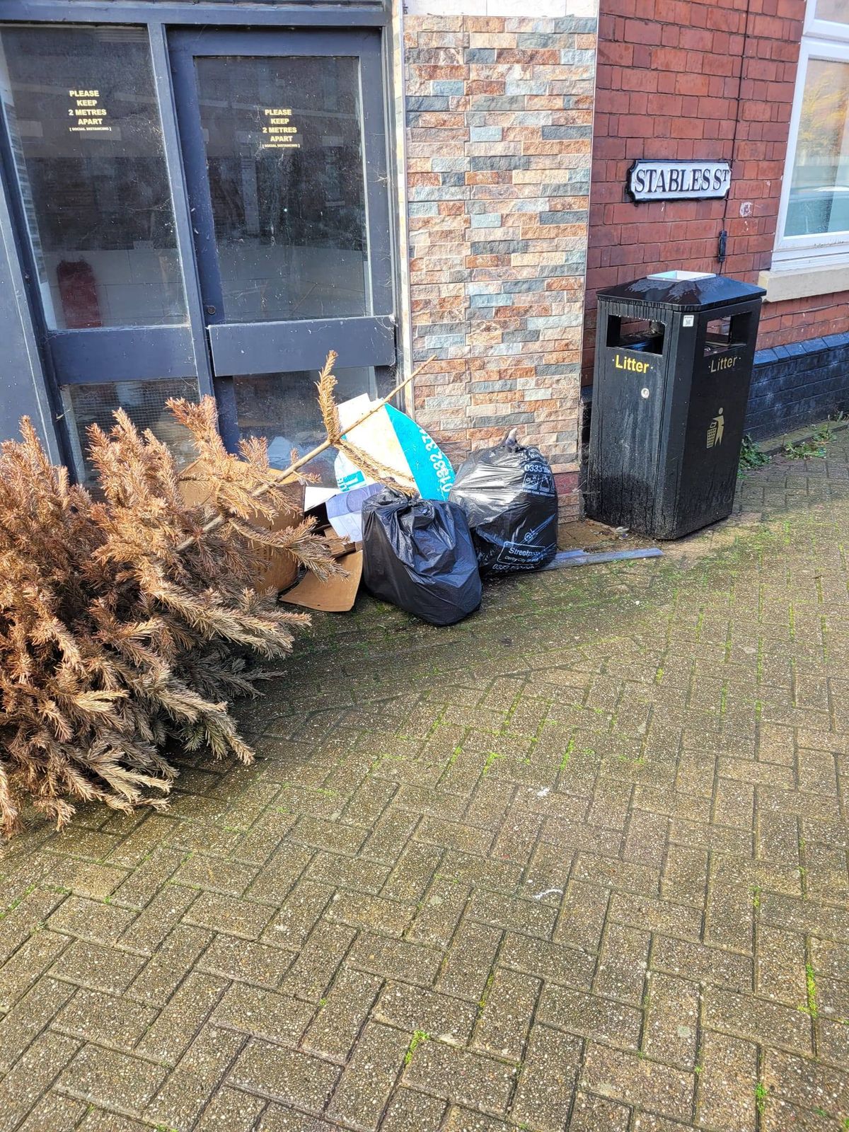 Christmas trees, mattresses and bags of rubbish aren't an uncommon sight in the area.
