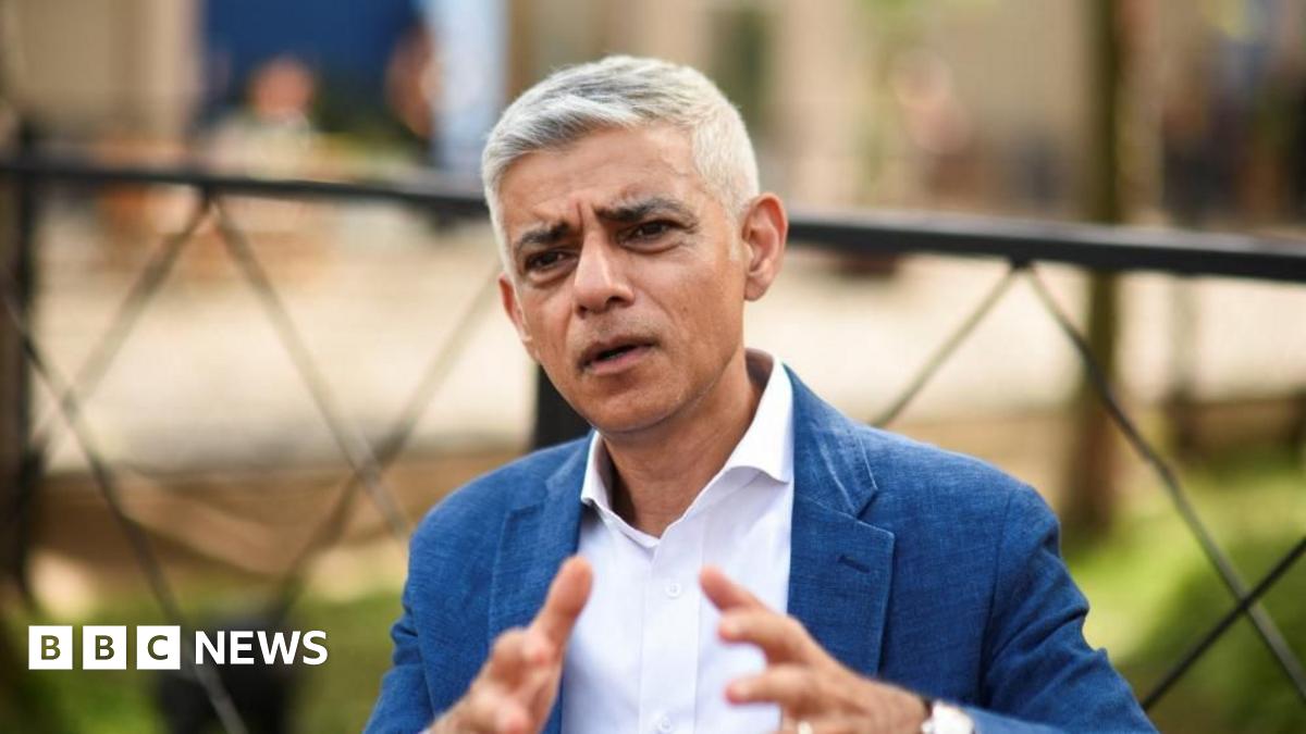 London Mayor Sadiq Khan speaks during an interview