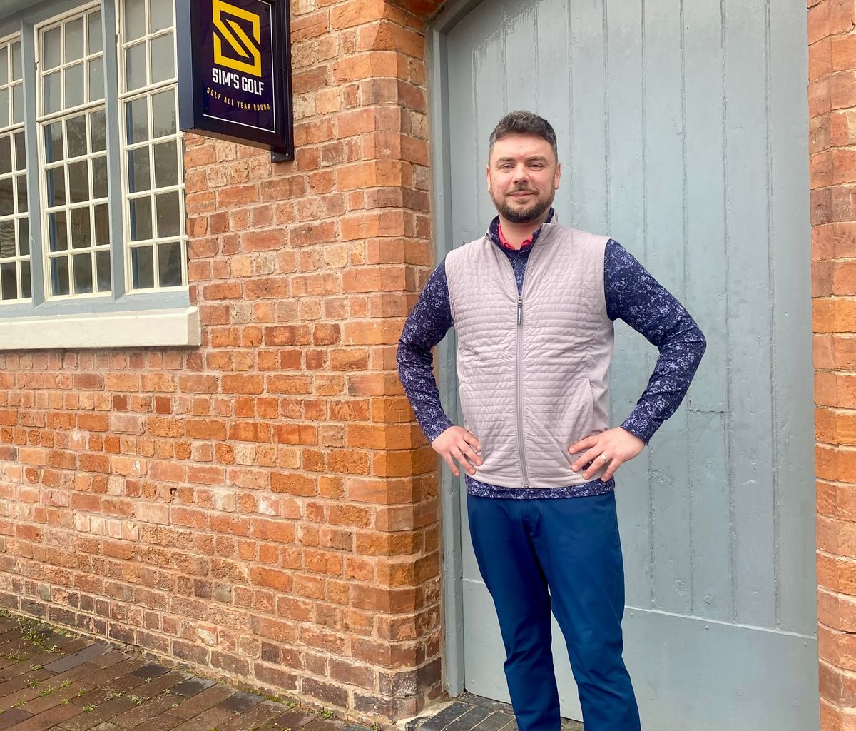 One of the simulators at Sim's Golf in Shrewsbury