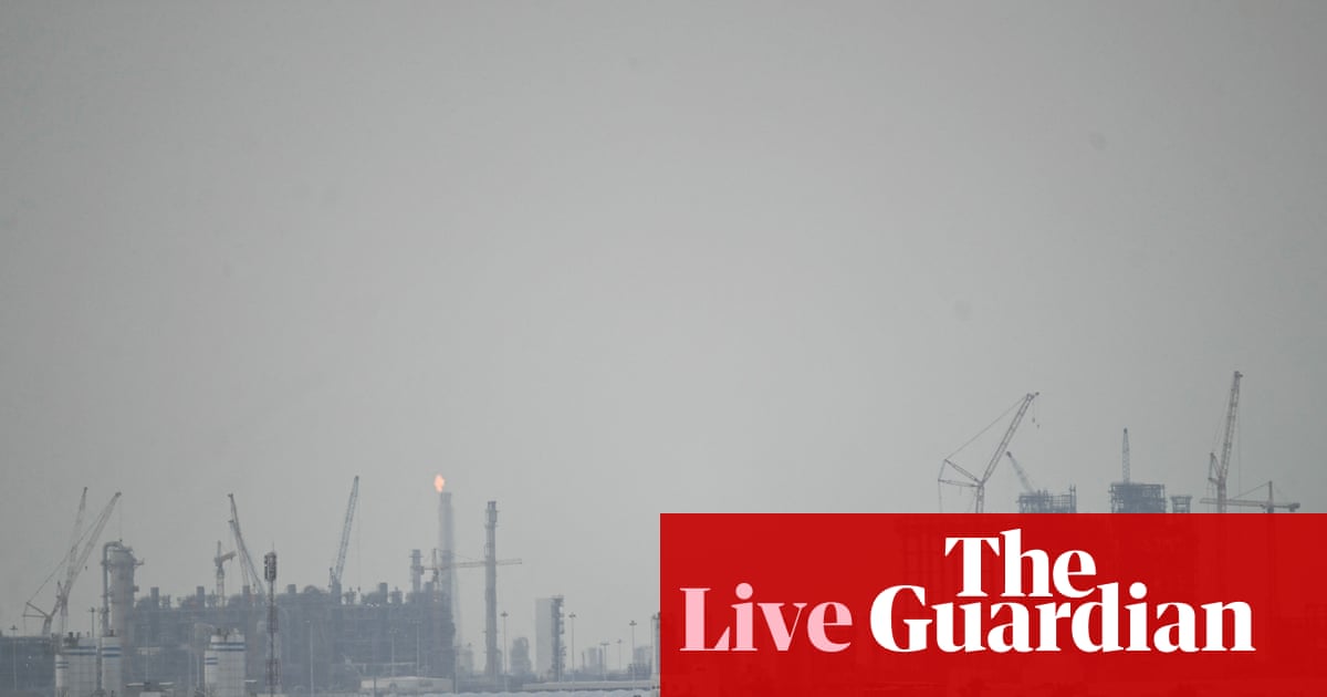 Gas prices surge 25% and oil jumps 6% as Middle East conflict ‘spooks the markets’ – business live | Business