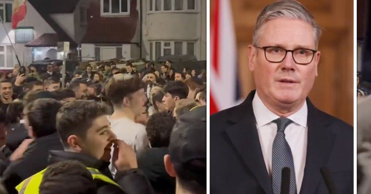 Chants of 'Keir Starmer's a w*****' erupt as protestors celebrate death of Iranian leader | UK | News