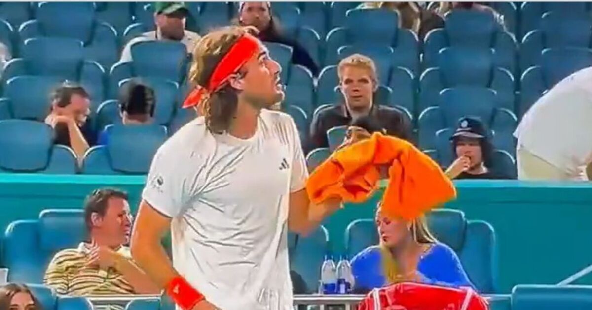 Stefanos Tsitsipas in Miami Open meltdown after embarrassing new low | Tennis | Sport