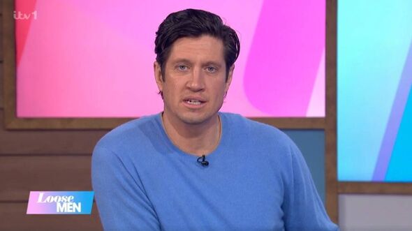 Vernon Kay appeared on Loose Men today Vernon Kay appeared on Loose Men today