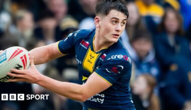 George Brown in action for Leeds Rhinos