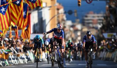 A front view of the bunch sprint