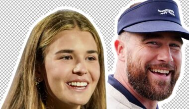 Travis Kelce and Kai Trump Were Chatting at a TGL Golf Event