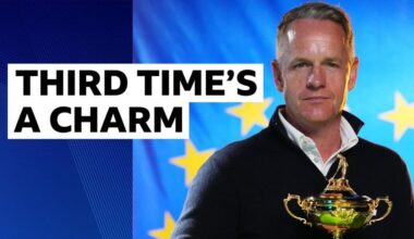 Europe Ryder Cup captain Luke Donald