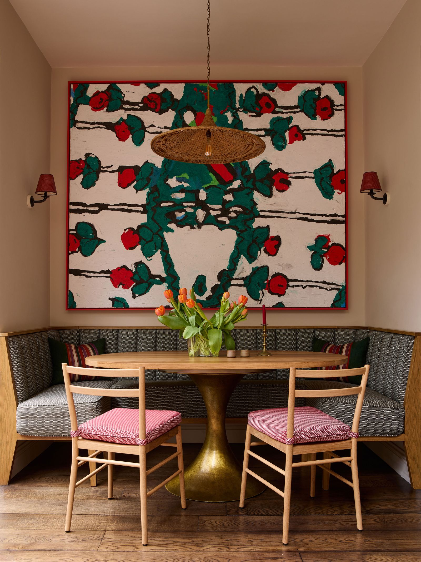 Image may contain Architecture Building Dining Room Dining Table Furniture Indoors Room Table and Interior Design