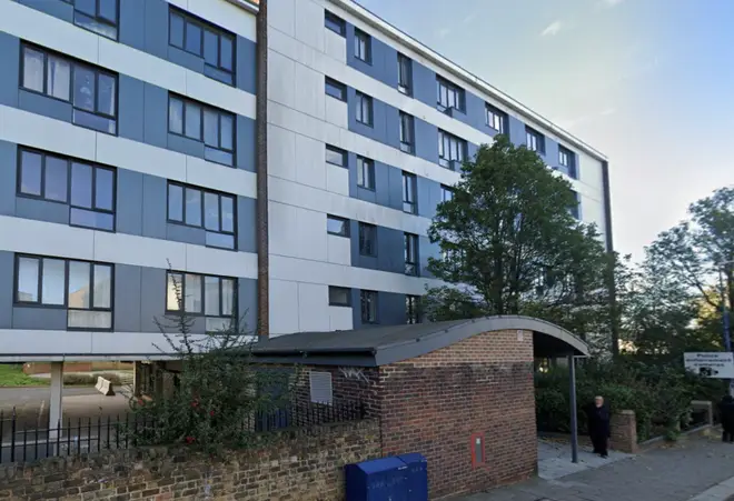 The building in Gravesend where the phrogging happened