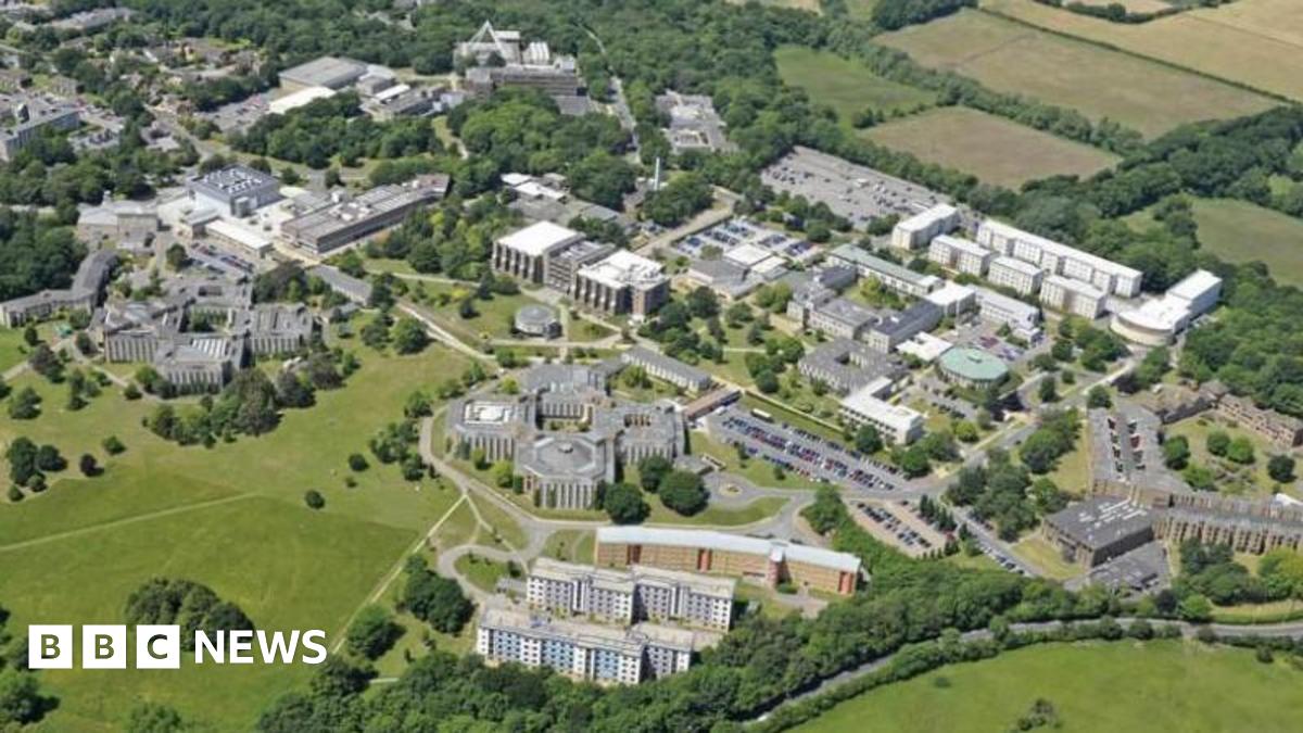 An aerial image of the University of Kent campus.
