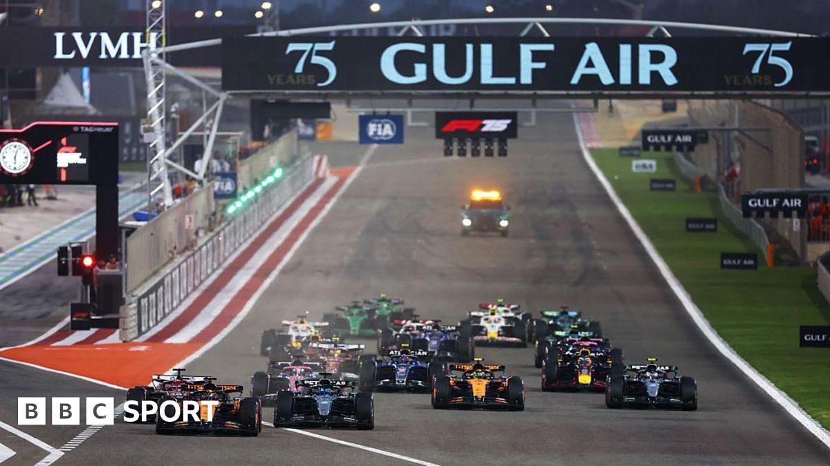 Bahrain Grand Prix start line