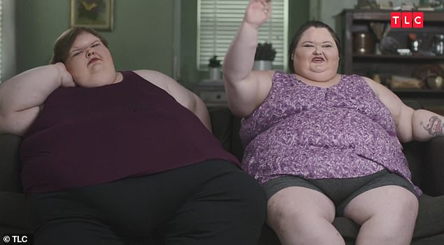 She was over 700-Lbs at her heaviest (pictured with her sister Amy Slatton on the TLC show)
