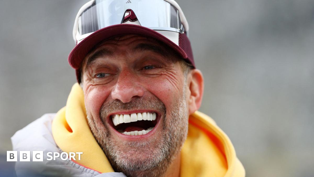 Former Liverpool manager Jurgen Klopp laughing