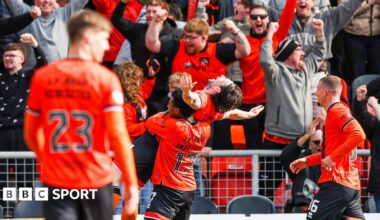 Dundee United celebrate