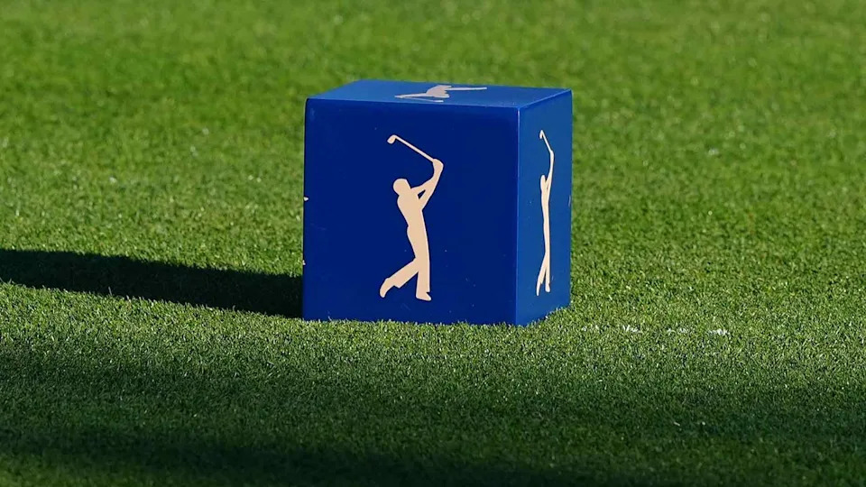 2026 Players Championship tee marker pictured at TPC Sawgrass.