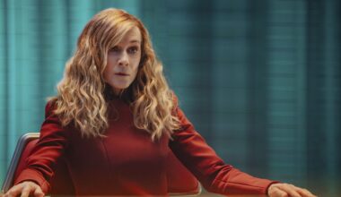 Holly Hunter as Captain Nahla Ake in season 1, episode 10, of Star Trek: Starfleet Academy streaming on Paramount+. Photo Credit: Michael Gibson/Paramount+