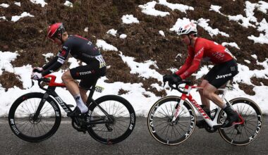 Riders battle tough conditions during the 2025 edition of Paris-Nice