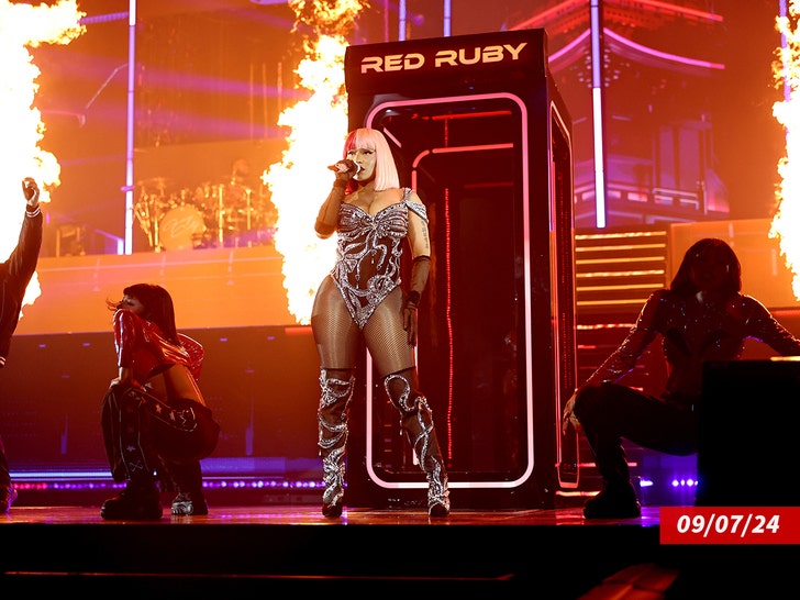 nicki minaj on tour getty