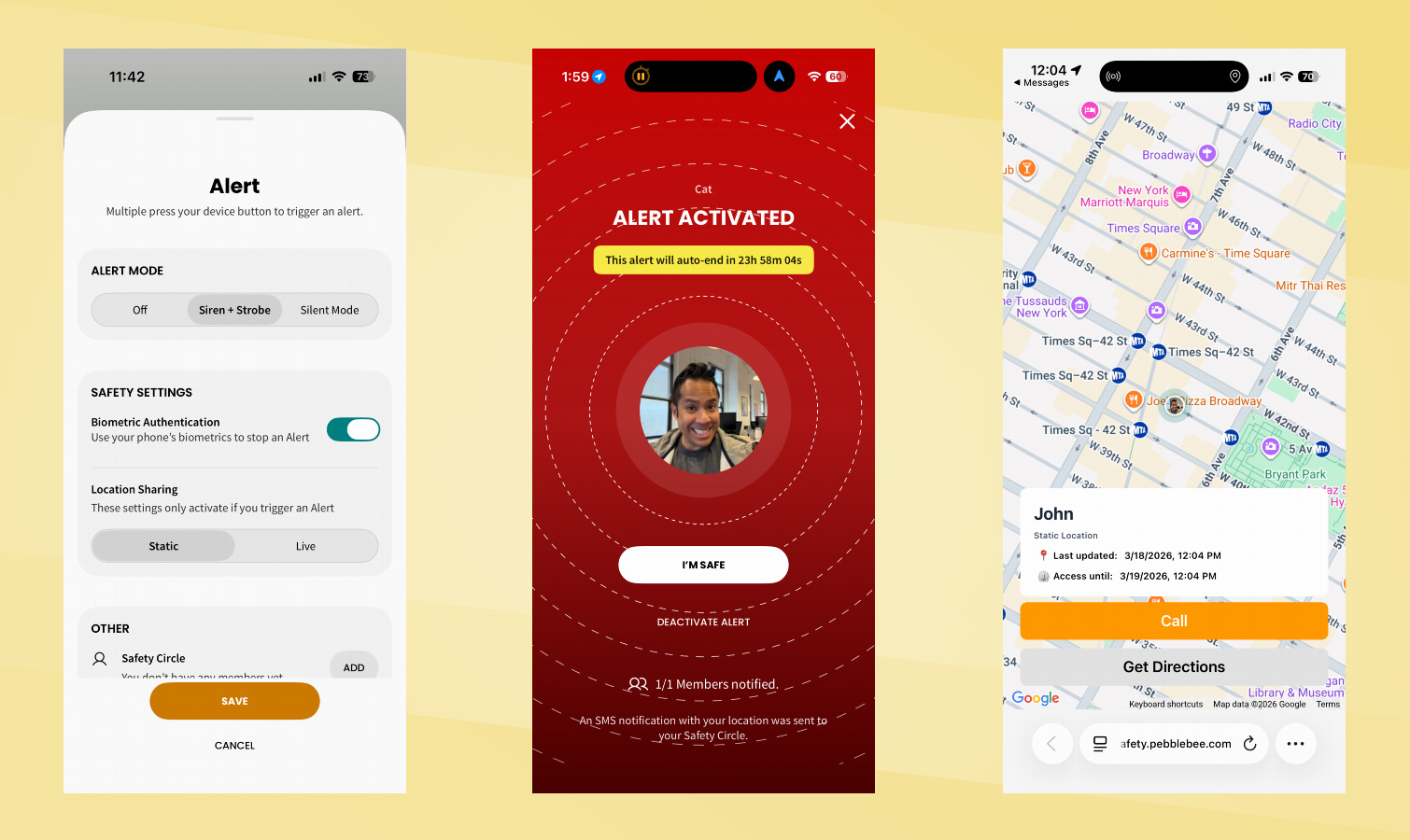 Pebblebee Clip 5 screenshots.