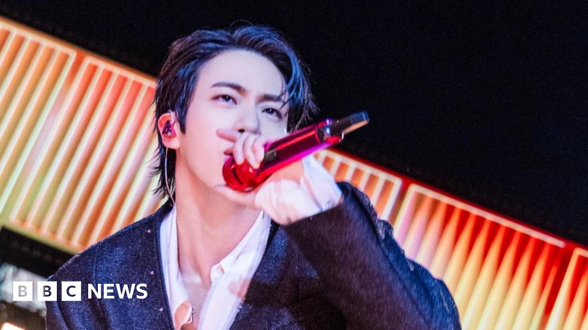 Top shot of BTS concert in Seoul