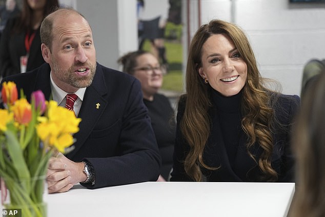 William is patron of the Welsh Rugby Union while Kate is patron of the Rugby Football Union representing English clubs