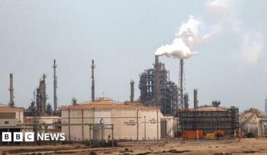 Qatar Energy's operating facilities in Mesaieed Industrial City, south of Doha