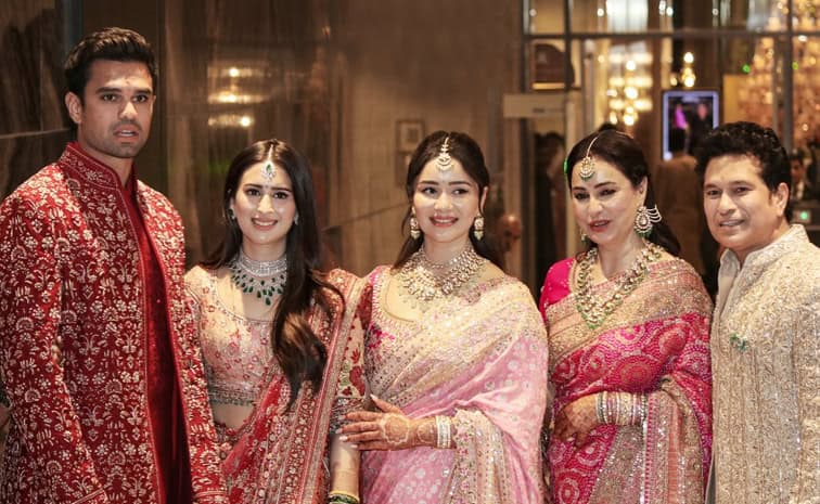 Sachin Tendulkar Son Marries Saaniya Chandhok In Grand Mumbai Ceremony