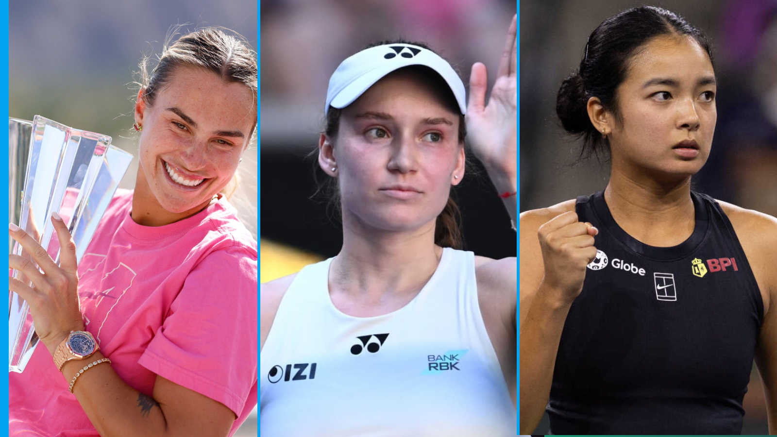 Sabalenka's lead grows, Rybakina new No 2, Swiatek slumps, Raducanu top 25, Eala top 30