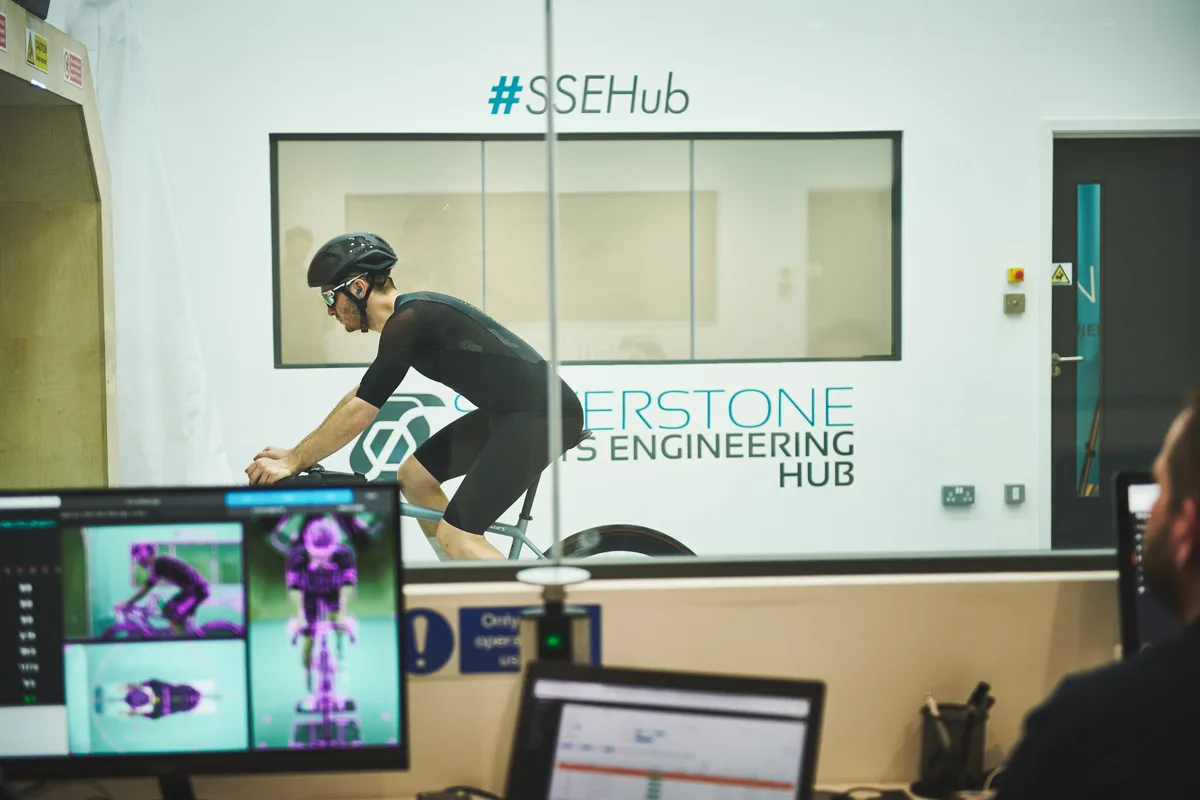 Liam Cahill in the Silverstone Sports Engineering Hub wind tunnel