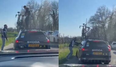 ‘Drunk’ spectators jump on team car roof, try to steal bike, and punch window during race, as Visma-Lease a Bike say left staff “shaken” by “aggressive” incident - Cycling News | Bike Reviews