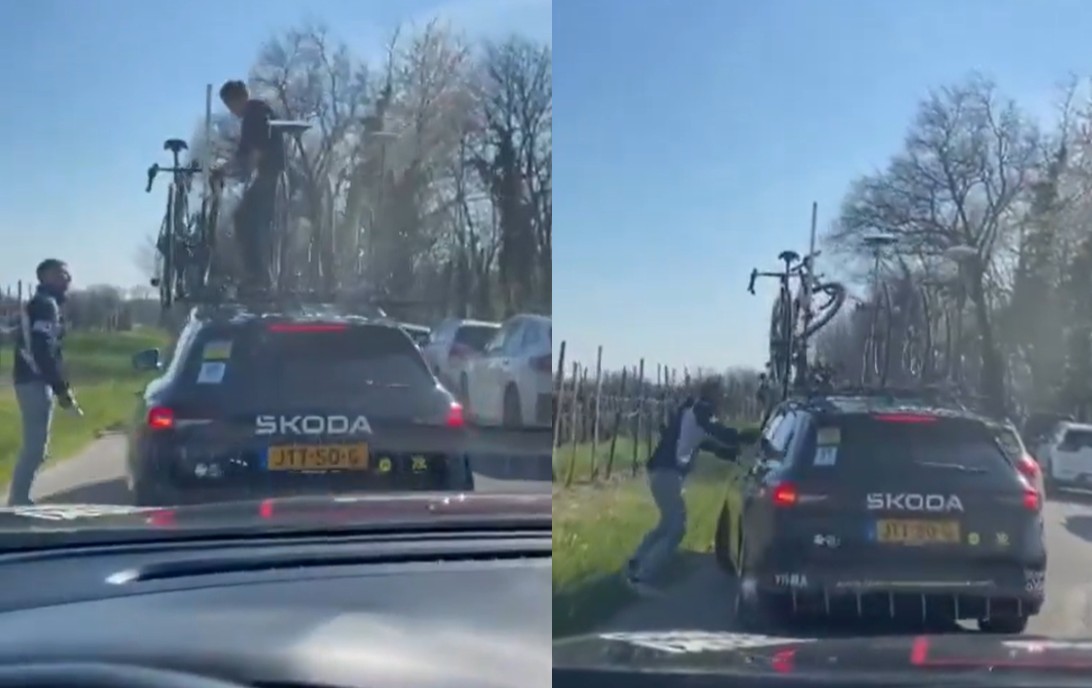 ‘Drunk’ spectators jump on team car roof, try to steal bike, and punch window during race, as Visma-Lease a Bike say left staff “shaken” by “aggressive” incident - Cycling News | Bike Reviews