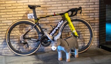 A Cervélo S5 and a toy donkey - Matthew Brennan's Kuurne-Brussel-Kuurne winning bike