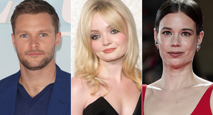 Jack Reynor at the UK premiere of The Perfect Couple (2024), Natalie Grace at the premiere of Black Phone 2 (2025), and Laia Costa at the Malaga Film Festival premiere of Mi Querida Señorita