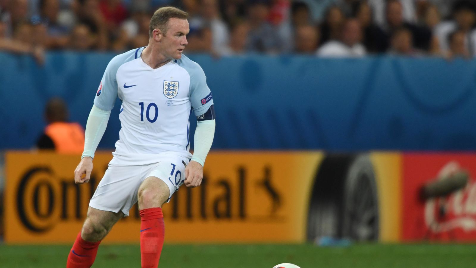 Wayne Rooney in action for England against Iceland at Euro 2016