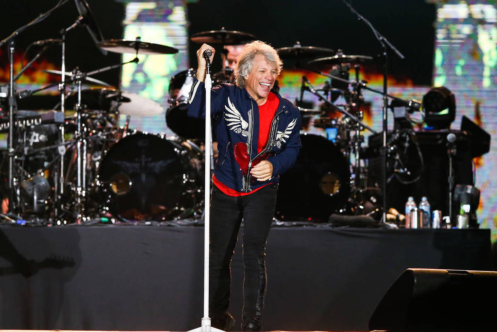 Jon Bon Jovi performing with Bon Jovi in 2019