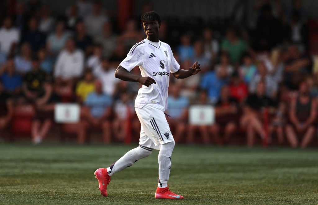 Sekou Kone of Manchester United pictured during the National League Cup match between Tamworth and Manchester United U21