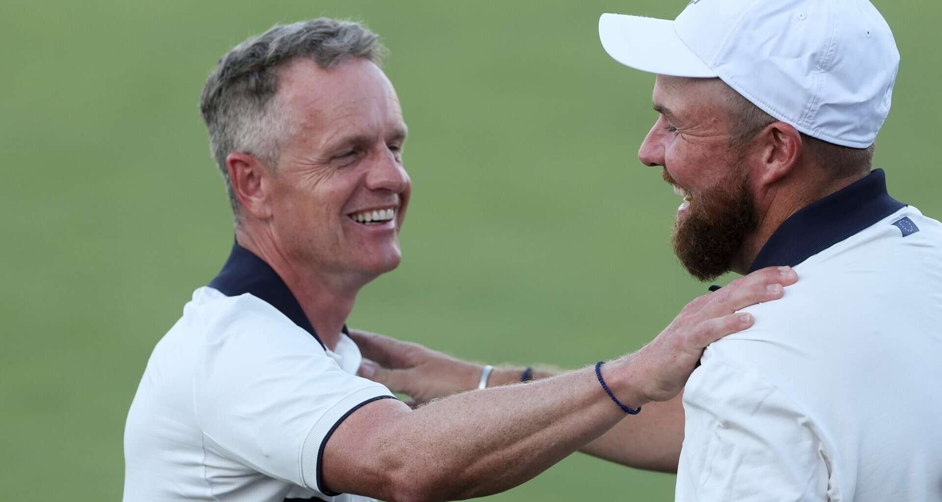 European Ryder Cup captain Luke Donald and Shane Lowry