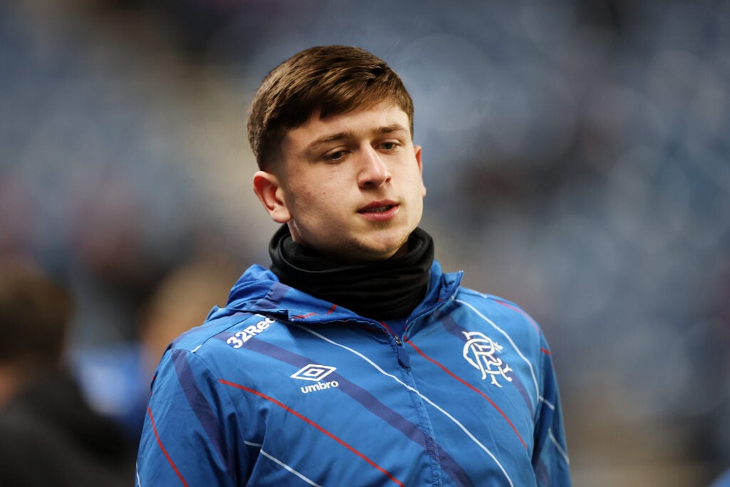 Mikey Moore in Rangers training.
