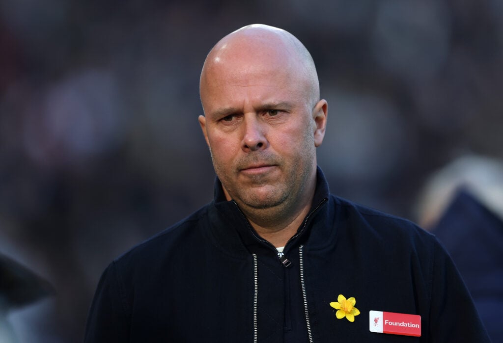 Arne Slot pictured ahead of Liverpool's Premier League match against Tottenham Hotspur at Anfield.