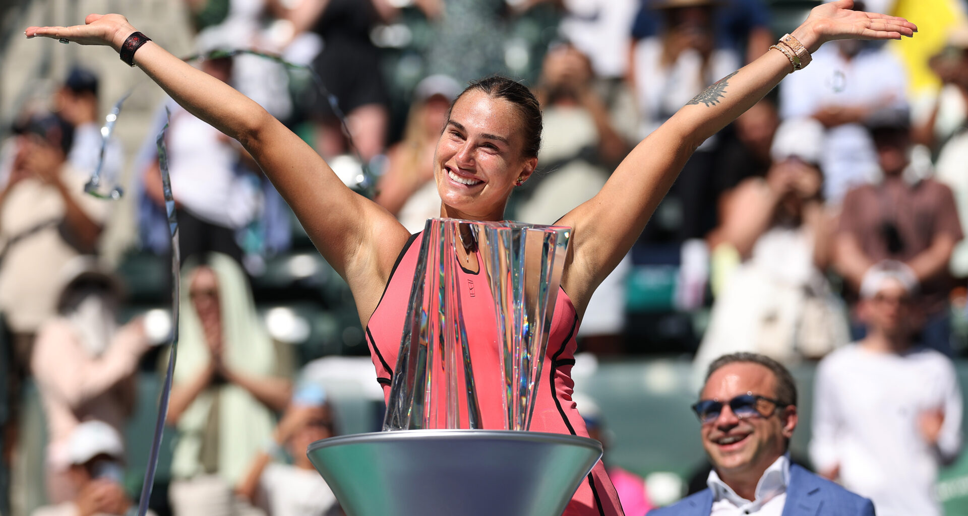 Sabalenka saves championship point to win Indian Wells thriller over Rybakina