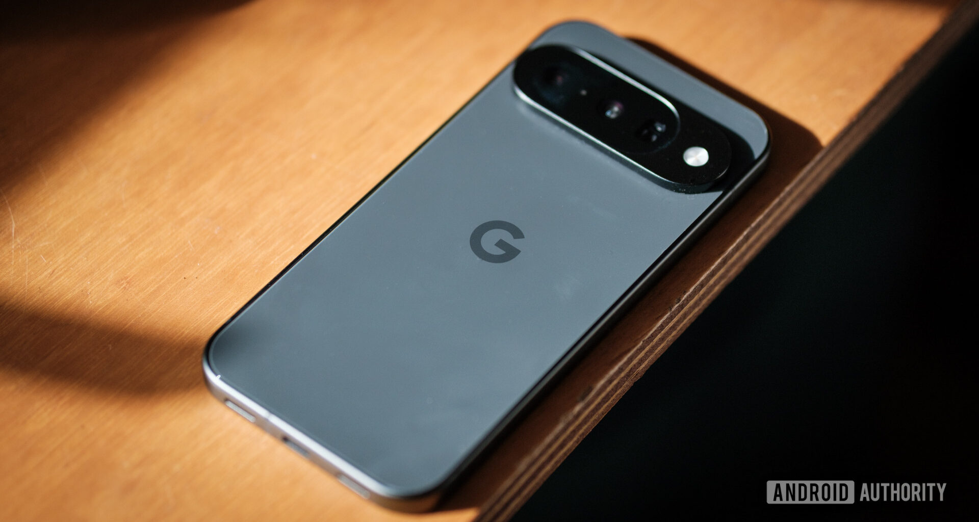 Google Pixel 10 lying on desk