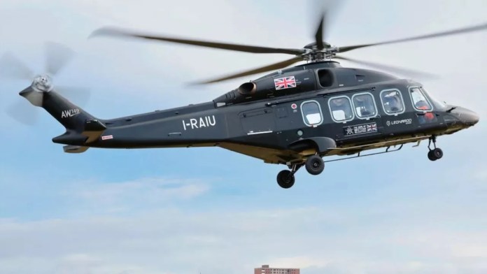 Leonardo AW149 helicopter